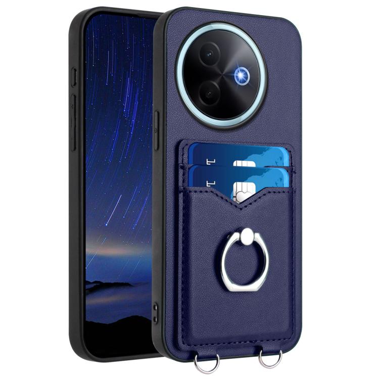 R20 Ring Card Holder Phone Case, For vivo X200s, For vivo Y29 4G / T4x / Y300t, For vivo V50 / V50e, For vivo X200 Ultra, For vivo V50 Lite 4G, For vivo Y39 5G / Y300i