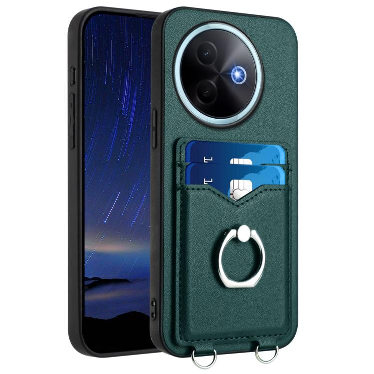 R20 Ring Card Holder Phone Case, For vivo X200s, For vivo Y29 4G / T4x / Y300t, For vivo V50 / V50e, For vivo X200 Ultra, For vivo V50 Lite 4G, For vivo Y39 5G / Y300i