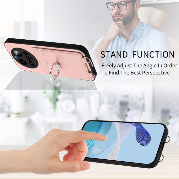 R20 Ring Card Holder Phone Case, For Xiaomi 15 Ultra, For Xiaomi Poco X7 Pro
