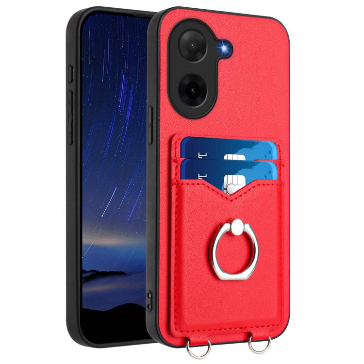 R20 Ring Card Holder Phone Case, For Redmi Turbo 4 Pro / Xiaomi Poco F7, For Redmi A5 4G 171.7mm / Xiaomi Poco C71