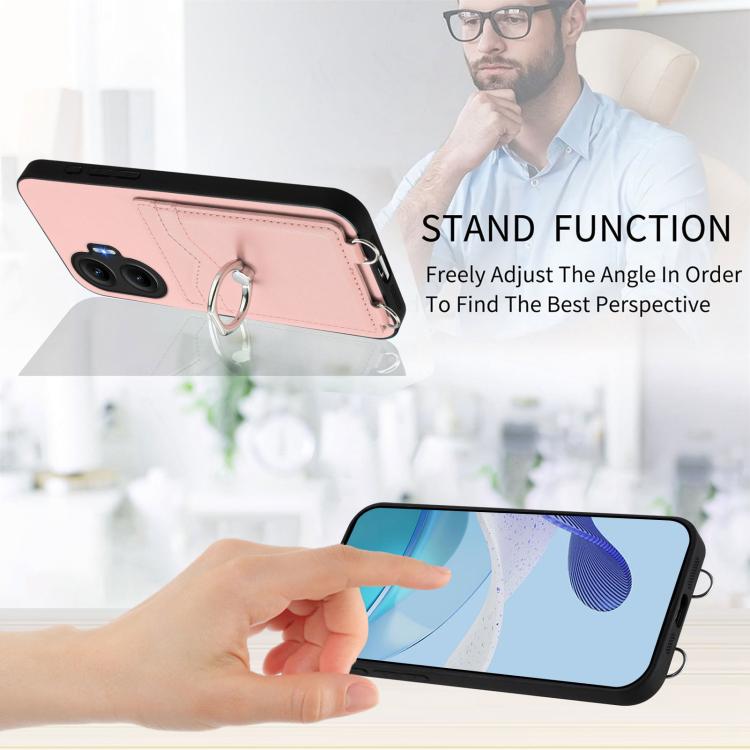 R20 Ring Card Holder Phone Case, For Redmi Turbo 4 Pro / Xiaomi Poco F7, For Redmi A5 4G 171.7mm / Xiaomi Poco C71