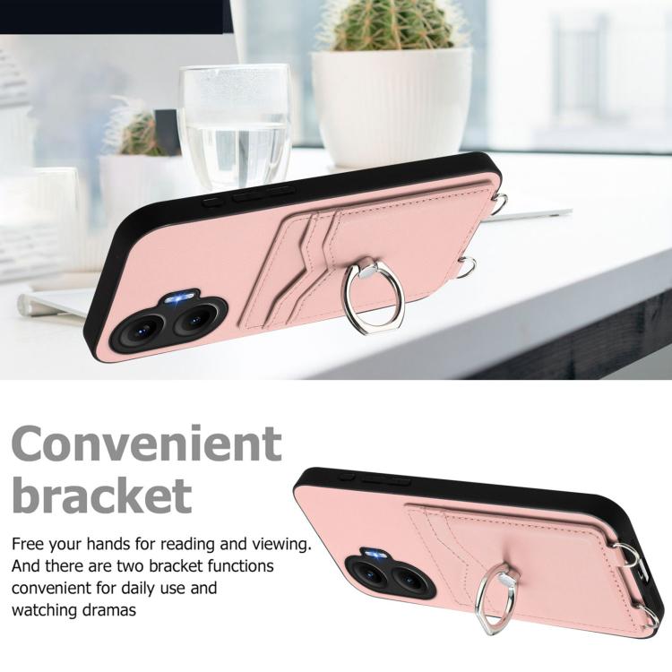 R20 Ring Card Holder Phone Case, For Redmi Turbo 4 Pro / Xiaomi Poco F7, For Redmi A5 4G 171.7mm / Xiaomi Poco C71