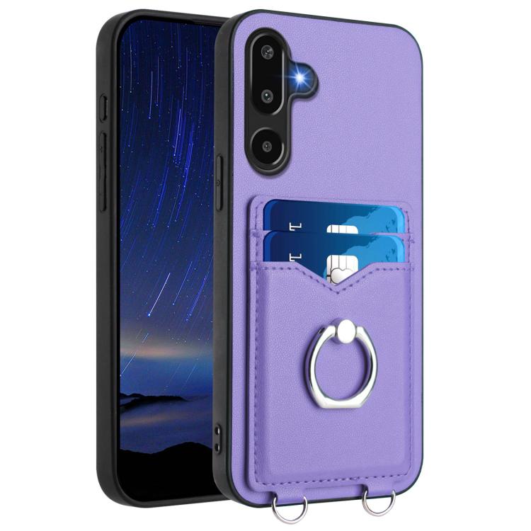 R20 Ring Card Holder Phone Case, For Samsung Galaxy M56 5G, For Samsung Galaxy M16 5G / F16 5G, For Samsung Galaxy M06 5G / F06 5G