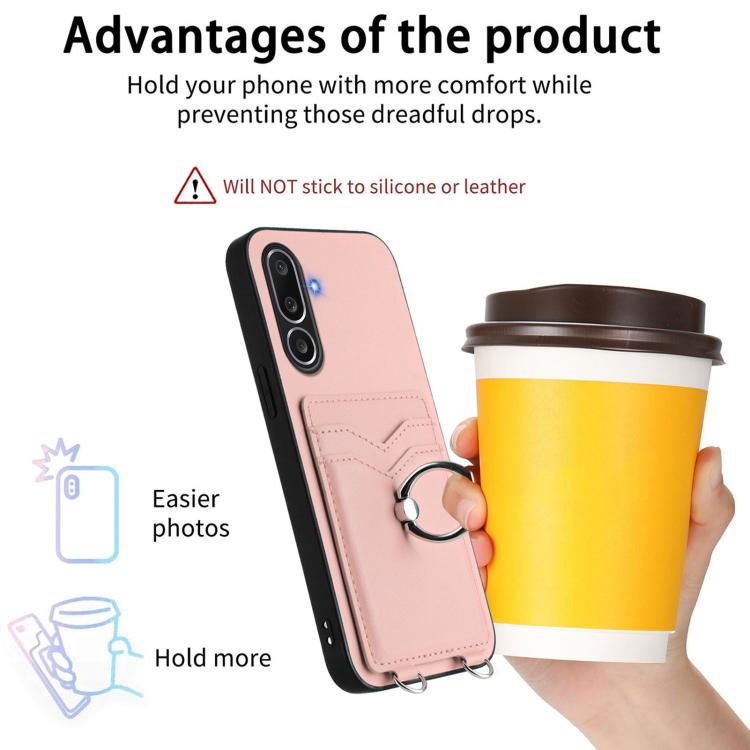 R20 Ring Card Holder Phone Case, For Samsung Galaxy M56 5G, For Samsung Galaxy M16 5G / F16 5G, For Samsung Galaxy M06 5G / F06 5G