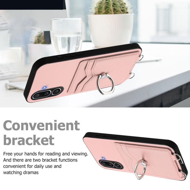 R20 Ring Card Holder Phone Case, For Samsung Galaxy M56 5G, For Samsung Galaxy M16 5G / F16 5G, For Samsung Galaxy M06 5G / F06 5G