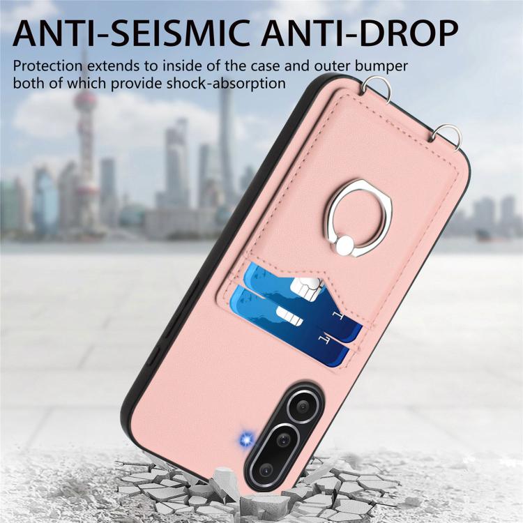 R20 Ring Card Holder Phone Case, For Samsung Galaxy M56 5G, For Samsung Galaxy M16 5G / F16 5G, For Samsung Galaxy M06 5G / F06 5G