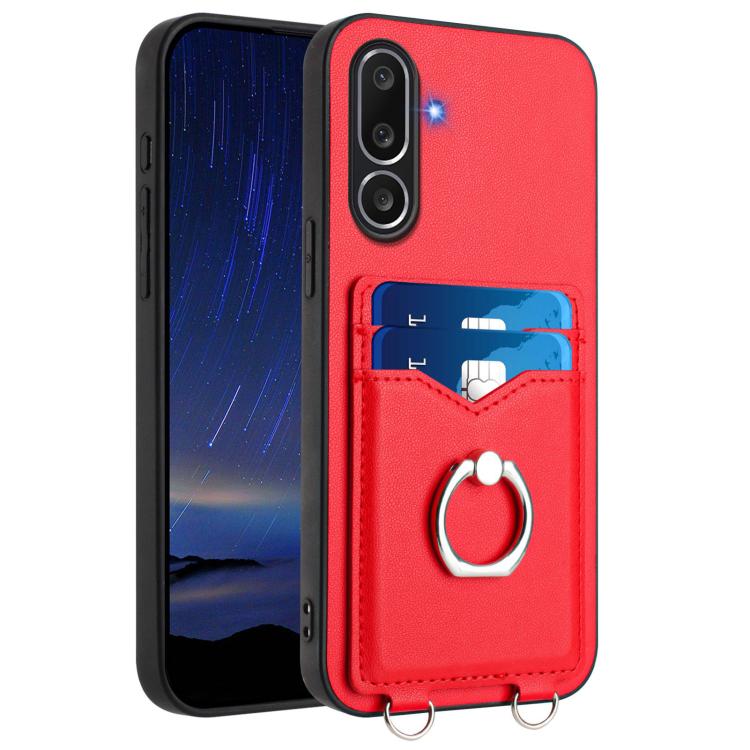 R20 Ring Card Holder Phone Case, For Samsung Galaxy M56 5G, For Samsung Galaxy M16 5G / F16 5G, For Samsung Galaxy M06 5G / F06 5G