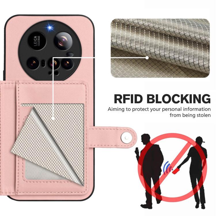 Button Card Bag RFID Anti-theft Phone Case, For Xiaomi 15 Ultra, For Xiaomi Poco X7 Pro