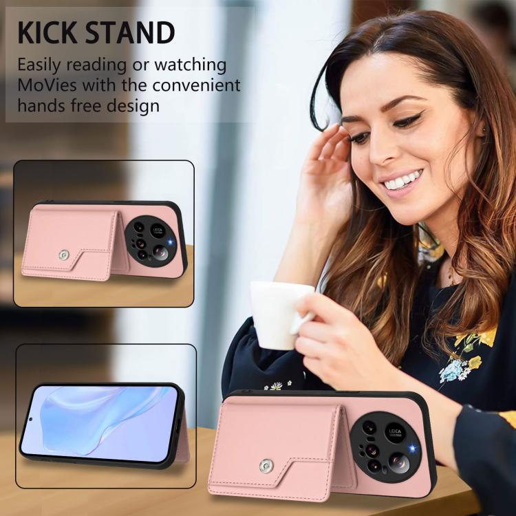 Button Card Bag RFID Anti-theft Phone Case, For Xiaomi 15 Ultra, For Xiaomi Poco X7 Pro