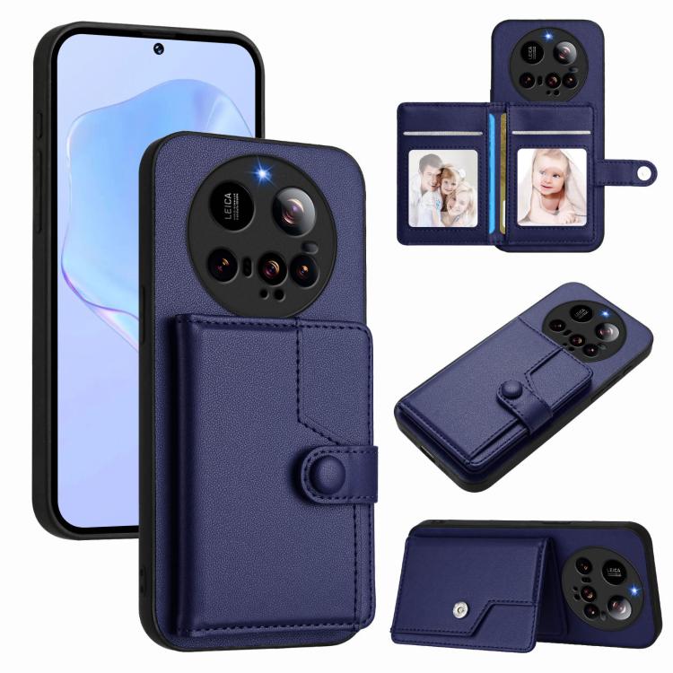 Button Card Bag RFID Anti-theft Phone Case, For Xiaomi 15 Ultra, For Xiaomi Poco X7 Pro