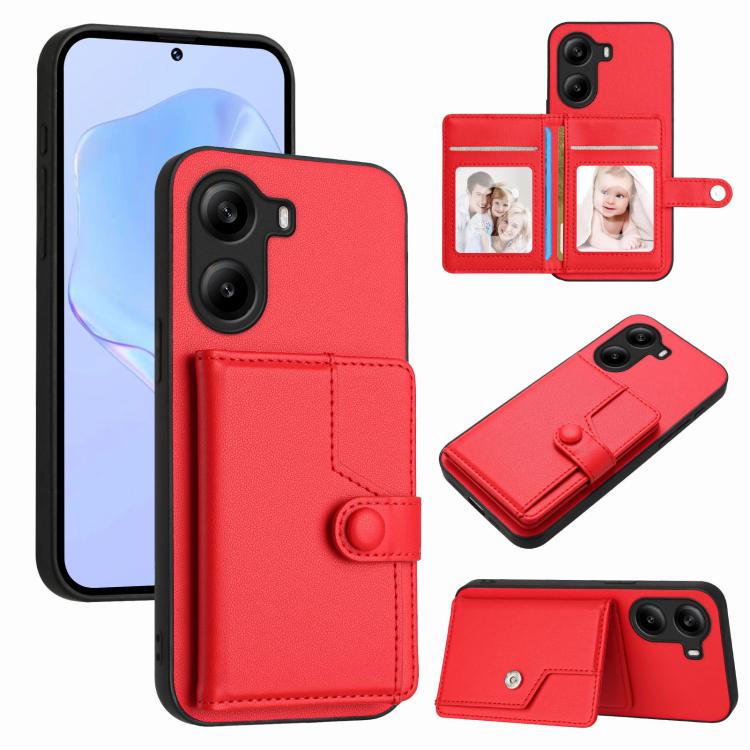 Button Card Bag RFID Anti-theft Phone Case, For Xiaomi 15 Ultra, For Xiaomi Poco X7 Pro
