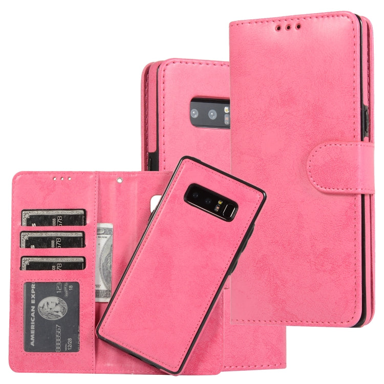 Retro 2 in 1 Detachable Magnetic Horizontal Flip TPU + PU Leather Case with Holder & Card Slots & Photo Frame & Wallet, For Samsung Galaxy Note8, For Samsung Galaxy Note9, For Samsung Galaxy Note10, For Samsung Galaxy Note10+, For Samsung Galaxy S8    ...