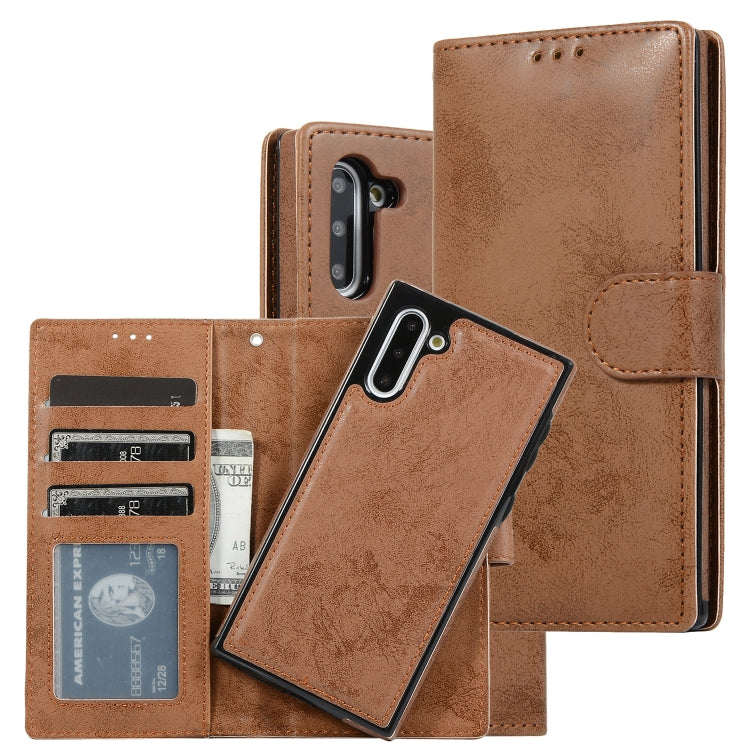 Retro 2 in 1 Detachable Magnetic Horizontal Flip TPU + PU Leather Case with Holder & Card Slots & Photo Frame & Wallet, For Samsung Galaxy Note8, For Samsung Galaxy Note9, For Samsung Galaxy Note10, For Samsung Galaxy Note10+, For Samsung Galaxy S8    ...