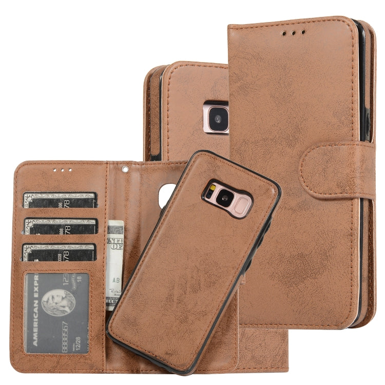 Retro 2 in 1 Detachable Magnetic Horizontal Flip TPU + PU Leather Case with Holder & Card Slots & Photo Frame & Wallet, For Samsung Galaxy Note8, For Samsung Galaxy Note9, For Samsung Galaxy Note10, For Samsung Galaxy Note10+, For Samsung Galaxy S8    ...