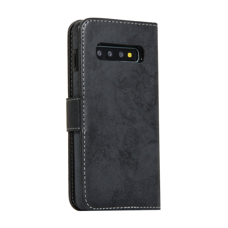 Retro 2 in 1 Detachable Magnetic Horizontal Flip TPU + PU Leather Case with Holder & Card Slots & Photo Frame & Wallet, For Samsung Galaxy S10, For Samsung Galaxy S10e, For Samsung Galaxy S10+, For Samsung Galaxy S20, For Samsung Galaxy S20+           ...