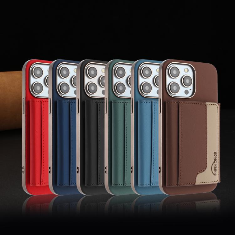 Colour Matching Horizontal Magnetic Card Bag RFID MagSafe Phone Case, For iPhone 12 Pro Max, For iPhone 11 Pro Max, For iPhone 11, For iPhone 11 Pro, For iPhone XR, For iPhone 8 Plus / 7 Plus, For iPhone 8 / 7 / 6
