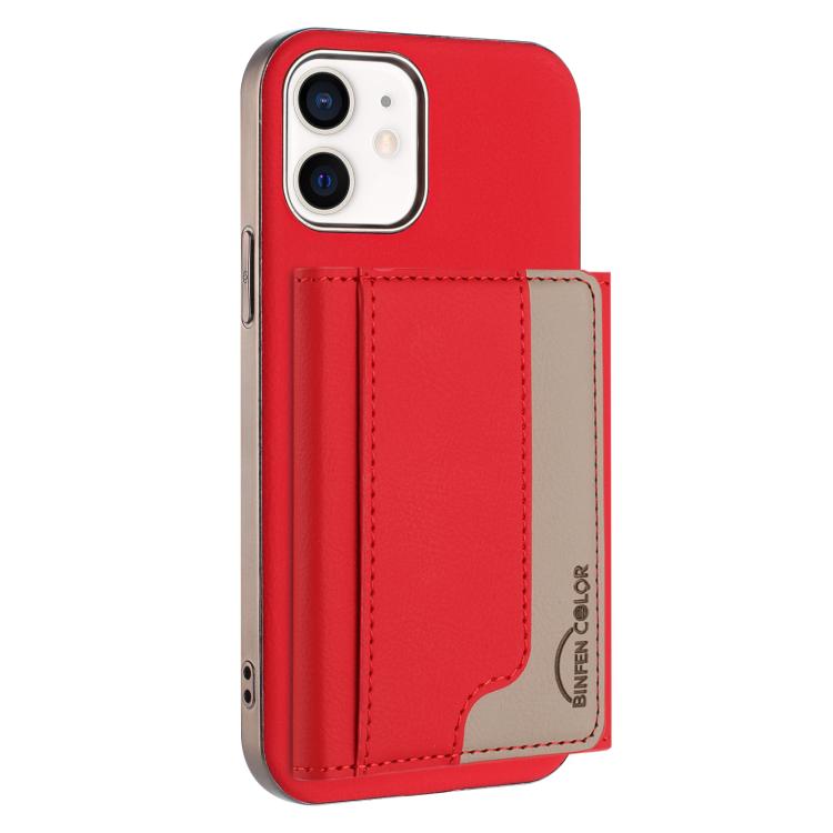 Colour Matching Horizontal Magnetic Card Bag RFID MagSafe Phone Case, For iPhone 12 Pro Max, For iPhone 11 Pro Max, For iPhone 11, For iPhone 11 Pro, For iPhone XR, For iPhone 8 Plus / 7 Plus, For iPhone 8 / 7 / 6