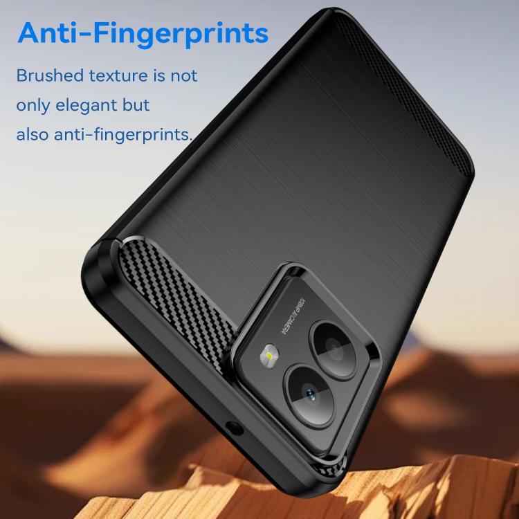 Carbon Fiber Brushed Texture TPU Phone Case, For HMD Fusion