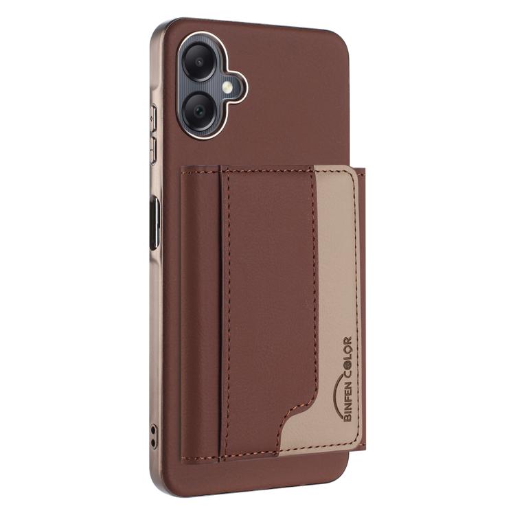 Colour Matching Horizontal Magnetic Card Bag RFID MagSafe Phone Case, For Samsung Galaxy A06, For Samsung Galaxy A56, For Samsung Galaxy A26, For Samsung Galaxy A36, For Samsung Galaxy A25, For Samsung Galaxy A55