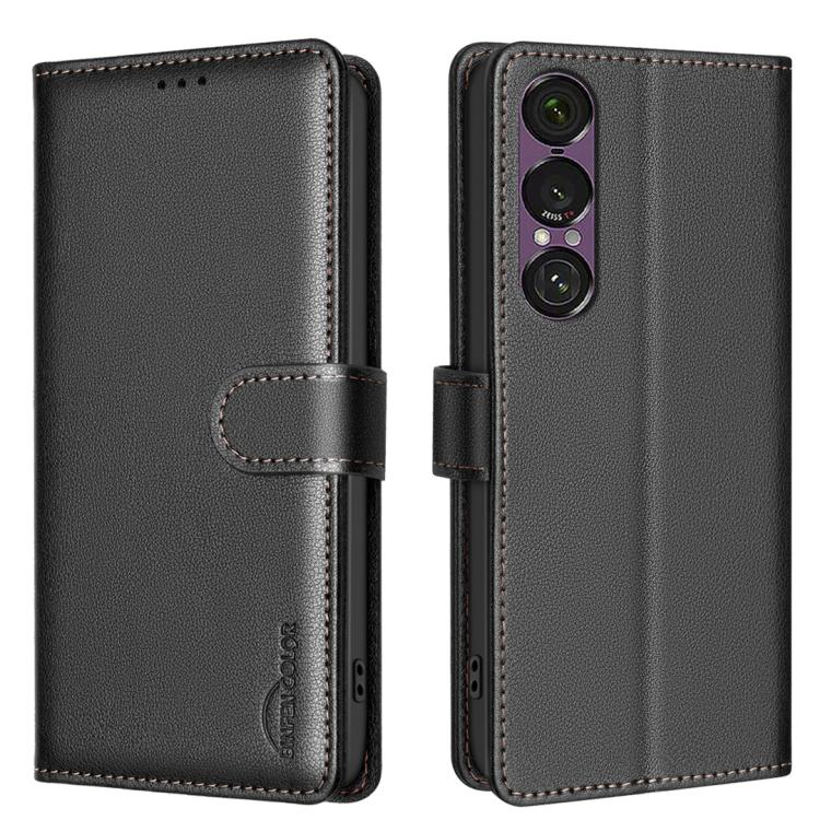 Litchi Texture RFID Anti-theft Leather Phone Case, For Sony Xperia 1 VIII, For Sony Xperia 1 VII