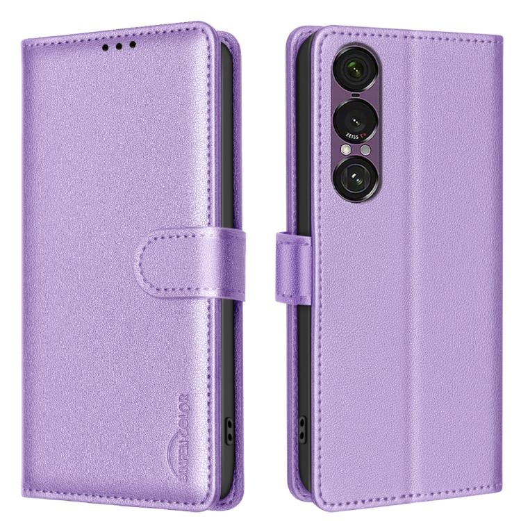 Litchi Texture RFID Anti-theft Leather Phone Case, For Sony Xperia 1 VIII, For Sony Xperia 1 VII
