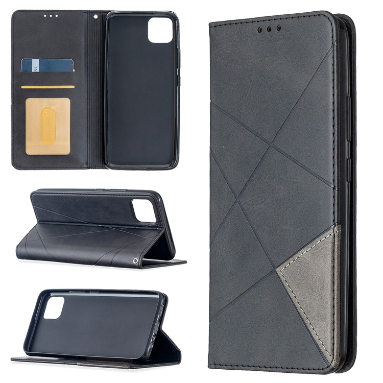 Rhombus Texture Horizontal Flip Magnetic Leather Case with Holder & Card Slots, For OPPO Realme C11, For OPPO Realme 6, For OPPO Realme 6 Pro, For OPPO Reno3 Pro, For OPPO Reno4 Pro 5G