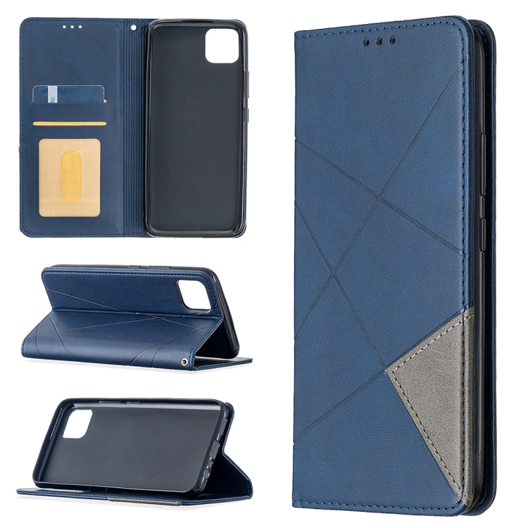 Rhombus Texture Horizontal Flip Magnetic Leather Case with Holder & Card Slots, For OPPO Realme C11, For OPPO Realme 6, For OPPO Realme 6 Pro, For OPPO Reno3 Pro, For OPPO Reno4 Pro 5G