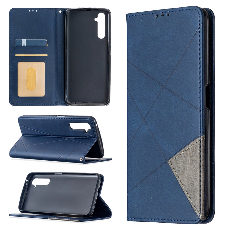 Rhombus Texture Horizontal Flip Magnetic Leather Case with Holder & Card Slots, For OPPO Realme C11, For OPPO Realme 6, For OPPO Realme 6 Pro, For OPPO Reno3 Pro, For OPPO Reno4 Pro 5G