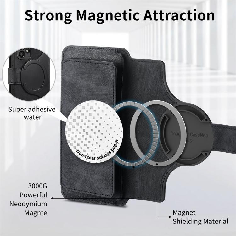 CaseNeo MagSafe RFID Anti-theft Zipper Wallet Retro Leather Phone Case, For Xiaomi 14T, For Xiaomi 13T / 13T Pro 5G, For Xiaomi Mi 11T / 11T Pro 5G, For Xiaomi Mi 11 Lite