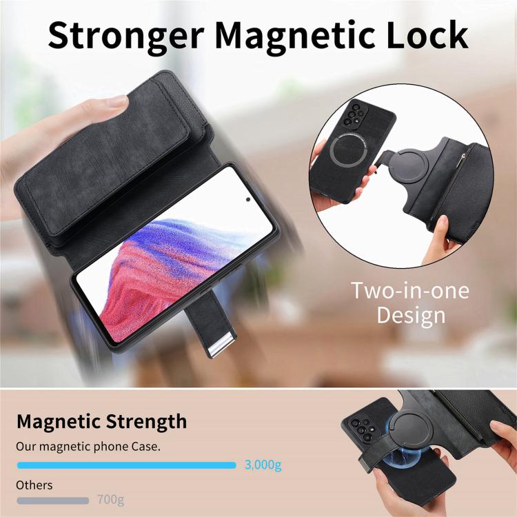 CaseNeo MagSafe RFID Anti-theft Zipper Wallet Retro Leather Phone Case, For Xiaomi 14T, For Xiaomi 13T / 13T Pro 5G, For Xiaomi Mi 11T / 11T Pro 5G, For Xiaomi Mi 11 Lite