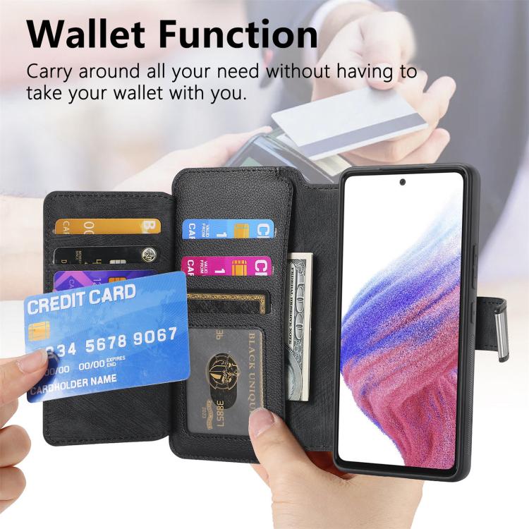 CaseNeo MagSafe RFID Anti-theft Zipper Wallet Retro Leather Phone Case, For Xiaomi 14T, For Xiaomi 13T / 13T Pro 5G, For Xiaomi Mi 11T / 11T Pro 5G, For Xiaomi Mi 11 Lite