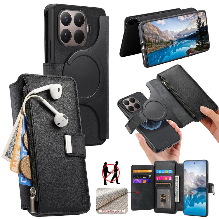 CaseNeo MagSafe RFID Anti-theft Zipper Wallet Retro Leather Phone Case, For Xiaomi 17T Pro 5G, For Xiaomi 17T 5G, For Xiaomi 17 Pro Max, For Xiaomi 17, For Xiaomi 15T Pro 5G, For Xiaomi 15T 5G, For Xiaomi Poco X7 Pro, For Xiaomi 14T Pro