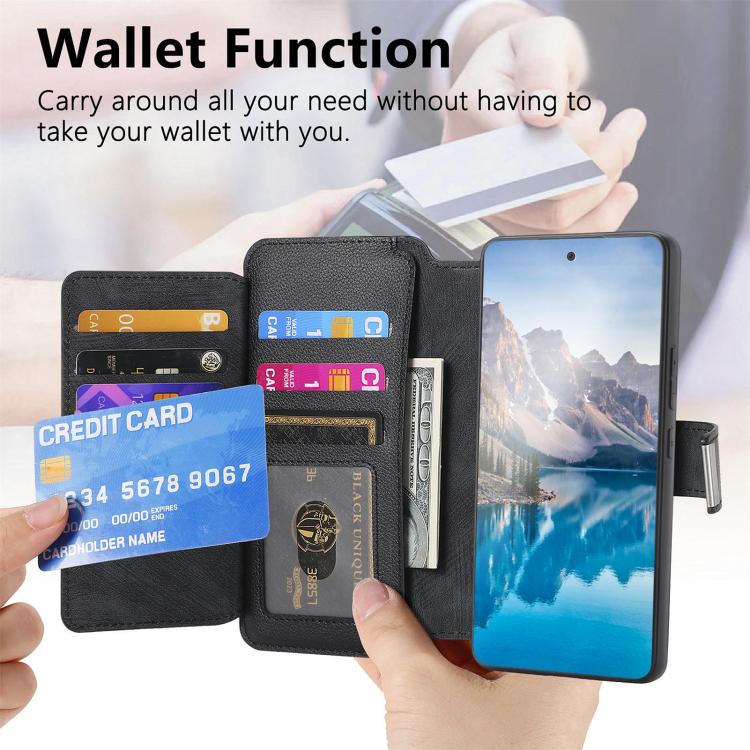 CaseNeo MagSafe RFID Anti-theft Zipper Wallet Retro Leather Phone Case, For Xiaomi 17T Pro 5G, For Xiaomi 17T 5G, For Xiaomi 17 Pro Max, For Xiaomi 17, For Xiaomi 15T Pro 5G, For Xiaomi 15T 5G, For Xiaomi Poco X7 Pro, For Xiaomi 14T Pro