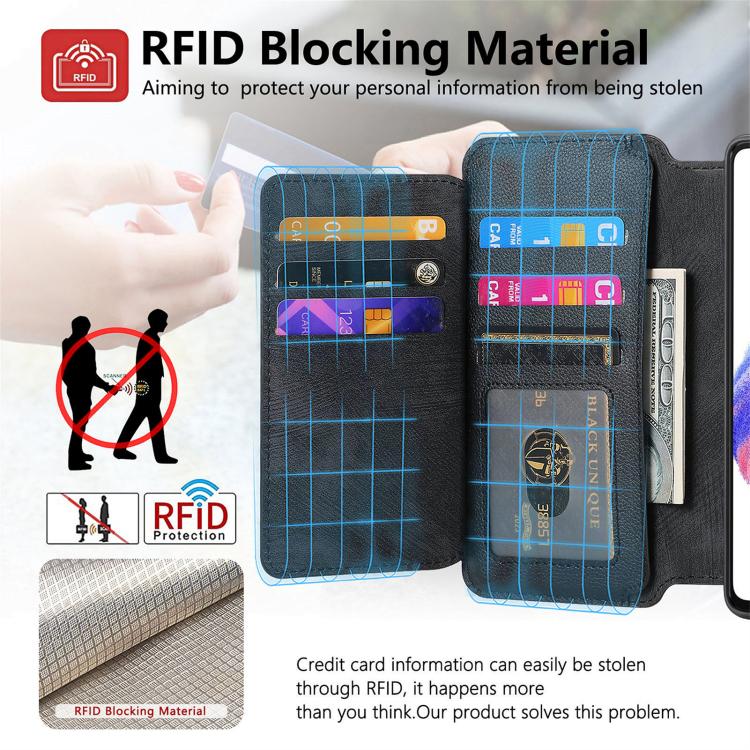CaseNeo MagSafe RFID Anti-theft Zipper Wallet Retro Leather Phone Case, For Xiaomi 17T Pro 5G, For Xiaomi 17T 5G, For Xiaomi 17 Pro Max, For Xiaomi 17, For Xiaomi 15T Pro 5G, For Xiaomi 15T 5G, For Xiaomi Poco X7 Pro, For Xiaomi 14T Pro