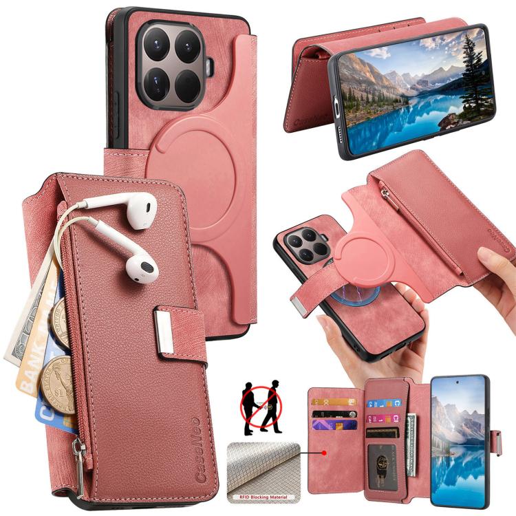 CaseNeo MagSafe RFID Anti-theft Zipper Wallet Retro Leather Phone Case, For Xiaomi 17T Pro 5G, For Xiaomi 17T 5G, For Xiaomi 17 Pro Max, For Xiaomi 17, For Xiaomi 15T Pro 5G, For Xiaomi 15T 5G, For Xiaomi Poco X7 Pro, For Xiaomi 14T Pro