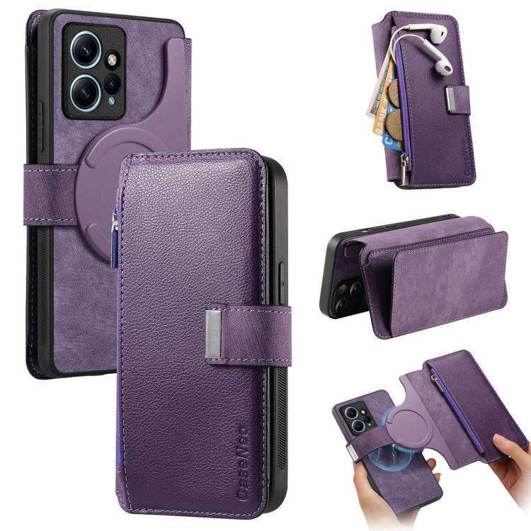 CaseNeo MagSafe RFID Anti-theft Zipper Wallet Retro Leather Phone Case, For Redmi Note 13 4G, For Redmi Note 13R Pro 5G, For Redmi Note 13 5G, For Redmi Note 13 Pro+, For Redmi Note 13 Pro 5G, For Redmi Note 12 4G Global, For Redmi Note 12 Pro+ 5G     ...