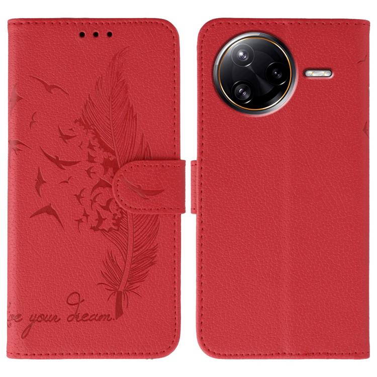 Feather Pattern Litchi Texture Leather Phone Case, For Xiaomi 17 Pro, For Xiaomi 17, For Xiaomi 15T Pro 5G, For Xiaomi 15T 5G, For Xiaomi Poco F7 Ultra / Redmi K80 Pro, For Xiaomi Poco F7 Pro / Redmi K80, For Xiaomi Poco C75 4G, For Xiaomi 14T Pro     ...