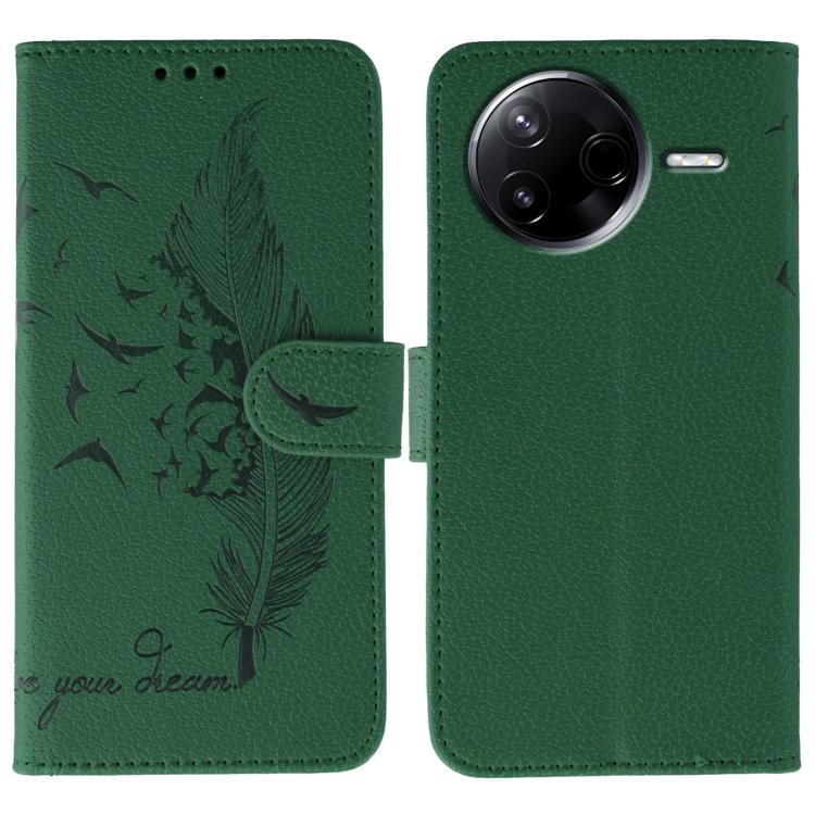 Feather Pattern Litchi Texture Leather Phone Case, For Xiaomi 17 Pro, For Xiaomi 17, For Xiaomi 15T Pro 5G, For Xiaomi 15T 5G, For Xiaomi Poco F7 Ultra / Redmi K80 Pro, For Xiaomi Poco F7 Pro / Redmi K80, For Xiaomi Poco C75 4G, For Xiaomi 14T Pro     ...