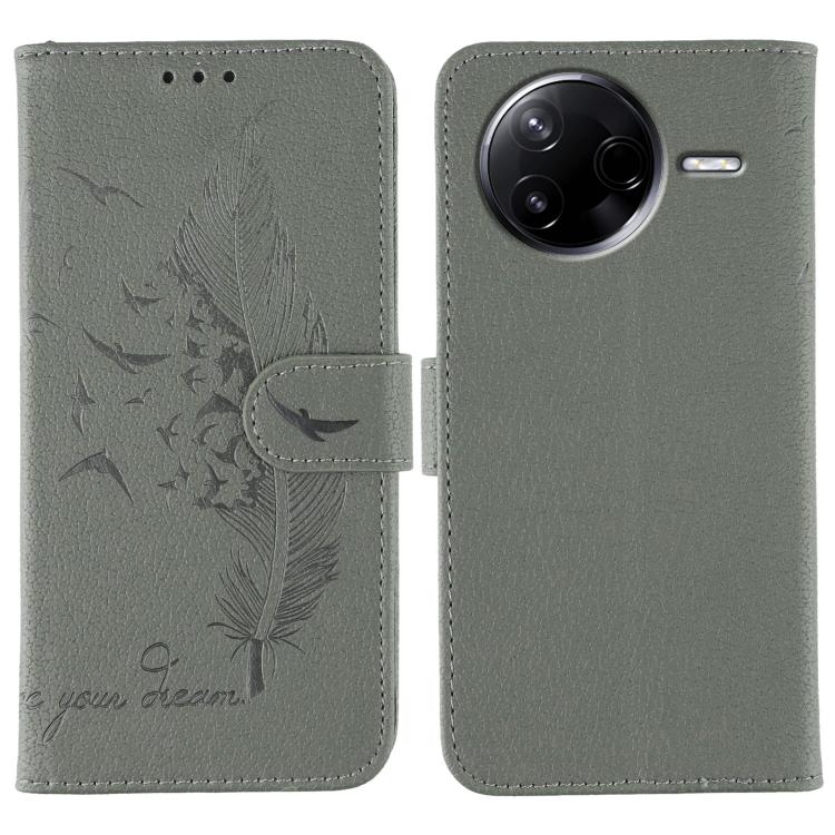 Feather Pattern Litchi Texture Leather Phone Case, For Xiaomi 17 Pro, For Xiaomi 17, For Xiaomi 15T Pro 5G, For Xiaomi 15T 5G, For Xiaomi Poco F7 Ultra / Redmi K80 Pro, For Xiaomi Poco F7 Pro / Redmi K80, For Xiaomi Poco C75 4G, For Xiaomi 14T Pro     ...