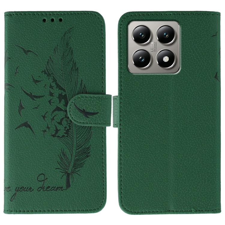 Feather Pattern Litchi Texture Leather Phone Case, For Xiaomi 17 Pro, For Xiaomi 17, For Xiaomi 15T Pro 5G, For Xiaomi 15T 5G, For Xiaomi Poco F7 Ultra / Redmi K80 Pro, For Xiaomi Poco F7 Pro / Redmi K80, For Xiaomi Poco C75 4G, For Xiaomi 14T Pro     ...