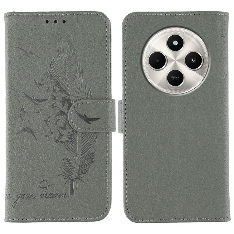 Feather Pattern Litchi Texture Leather Phone Case, For Xiaomi 17 Pro, For Xiaomi 17, For Xiaomi 15T Pro 5G, For Xiaomi 15T 5G, For Xiaomi Poco F7 Ultra / Redmi K80 Pro, For Xiaomi Poco F7 Pro / Redmi K80, For Xiaomi Poco C75 4G, For Xiaomi 14T Pro     ...