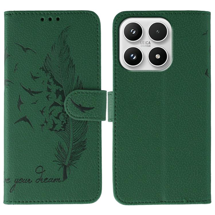 Feather Pattern Litchi Texture Leather Phone Case, For Xiaomi 17 Pro, For Xiaomi 17, For Xiaomi 15T Pro 5G, For Xiaomi 15T 5G, For Xiaomi Poco F7 Ultra / Redmi K80 Pro, For Xiaomi Poco F7 Pro / Redmi K80, For Xiaomi Poco C75 4G, For Xiaomi 14T Pro     ...