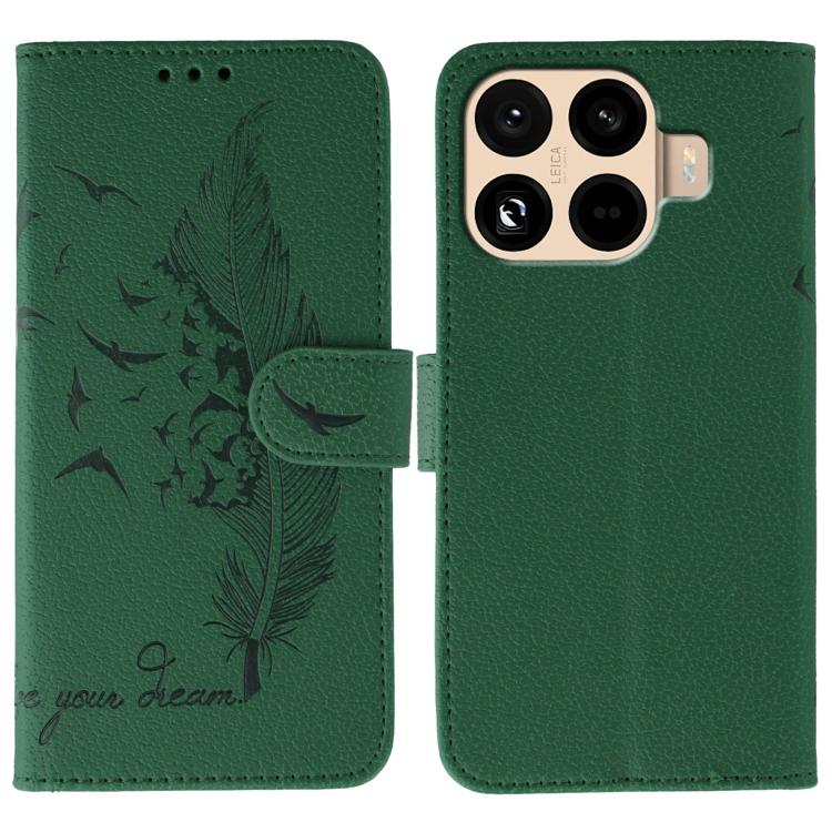 Feather Pattern Litchi Texture Leather Phone Case, For Xiaomi 17 Pro, For Xiaomi 17, For Xiaomi 15T Pro 5G, For Xiaomi 15T 5G, For Xiaomi Poco F7 Ultra / Redmi K80 Pro, For Xiaomi Poco F7 Pro / Redmi K80, For Xiaomi Poco C75 4G, For Xiaomi 14T Pro     ...