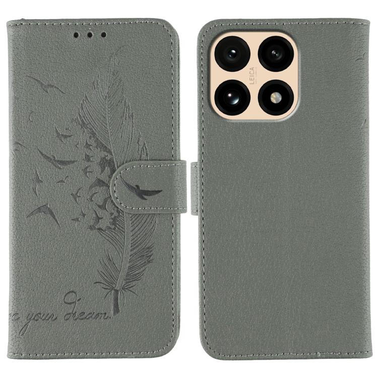 Feather Pattern Litchi Texture Leather Phone Case, For Xiaomi 17 Pro, For Xiaomi 17, For Xiaomi 15T Pro 5G, For Xiaomi 15T 5G, For Xiaomi Poco F7 Ultra / Redmi K80 Pro, For Xiaomi Poco F7 Pro / Redmi K80, For Xiaomi Poco C75 4G, For Xiaomi 14T Pro     ...