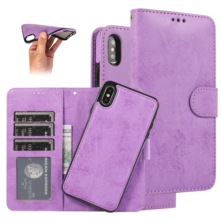 KLT888-2 Retro 2 in 1 Detachable Magnetic Horizontal Flip TPU + PU Leather Case with Holder & Card Slots & Photo Frame & Wallet, For iPhone 11, For iPhone 11 Pro, For iPhone 11 Pro Max, For iPhone 6, For iPhone 6 Plus, For iPhone SE 2022 / SE 2020 / 8 ...