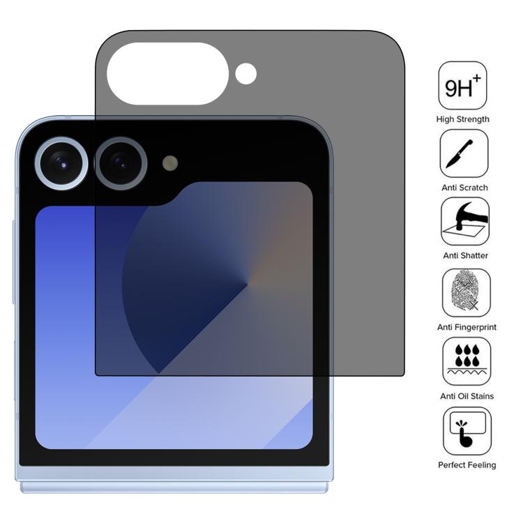 Back Screen 28-degree Privacy Full Cover Screen Protector, For Samsung Galaxy Z Flip7 5G