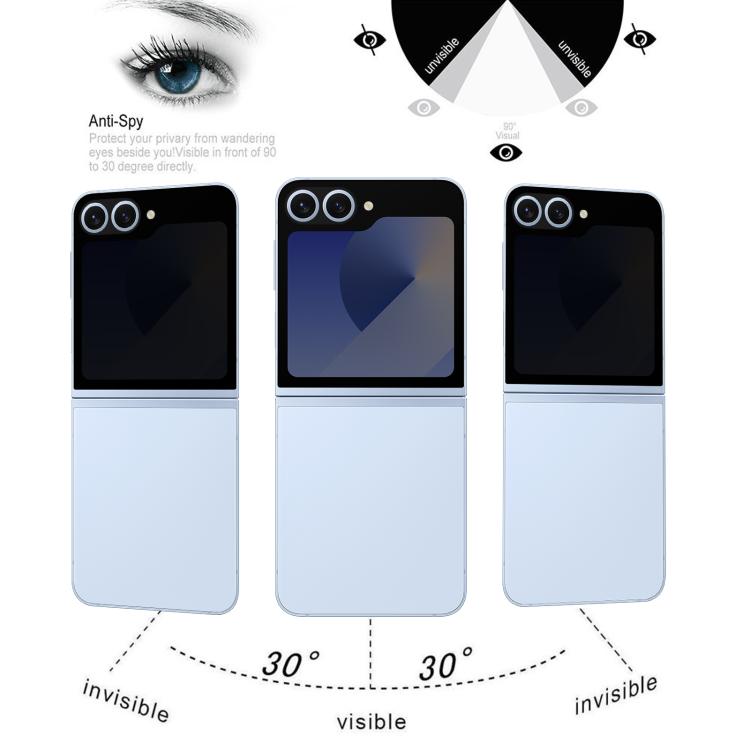 Back Screen 28-degree Privacy Full Cover Screen Protector, For Samsung Galaxy Z Flip7 5G