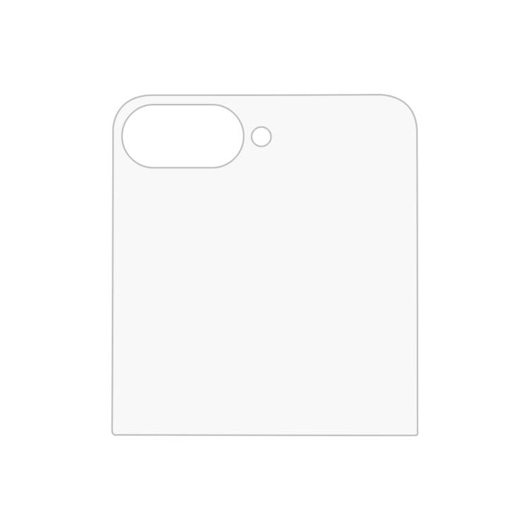 Back Screen Transparent High Aluminum Screen Protector, For Samsung Galaxy Z Flip7 5G