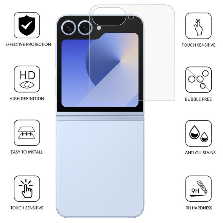 Back Screen Transparent High Aluminum Screen Protector, For Samsung Galaxy Z Flip7 5G