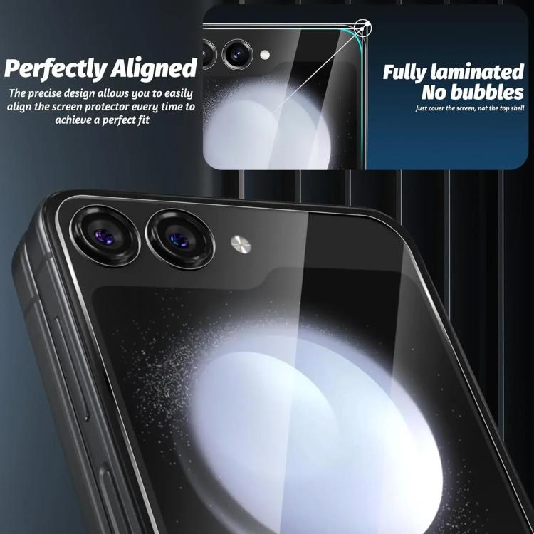 Back Screen Transparent High Aluminum Screen Protector, For Samsung Galaxy Z Flip7 5G